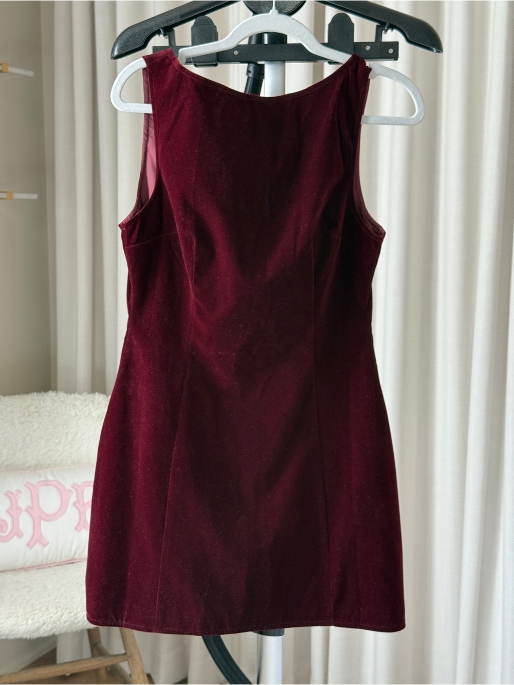Sofie the Label Burgundy Velvet Mini Dress – NWT – Size Small